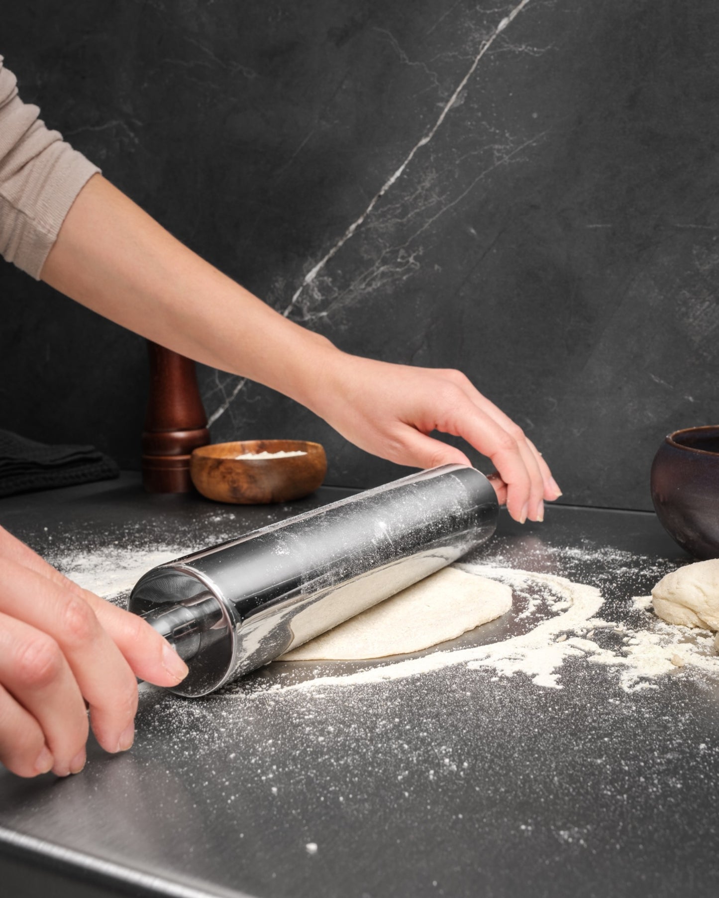 TISAINE Paslanmaz Çelik Merdane