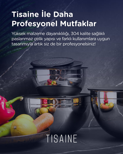 TISAINE 9 Parça Rendeleme, Saklama ve Karıştırma Seti