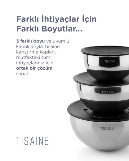 TISAINE 9 Parça Rendeleme, Saklama ve Karıştırma Seti
