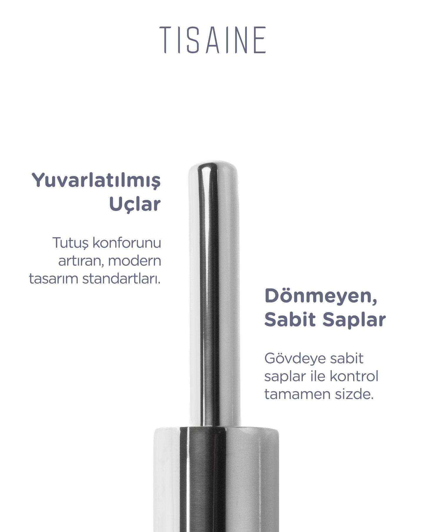 TISAINE Paslanmaz Çelik Merdane