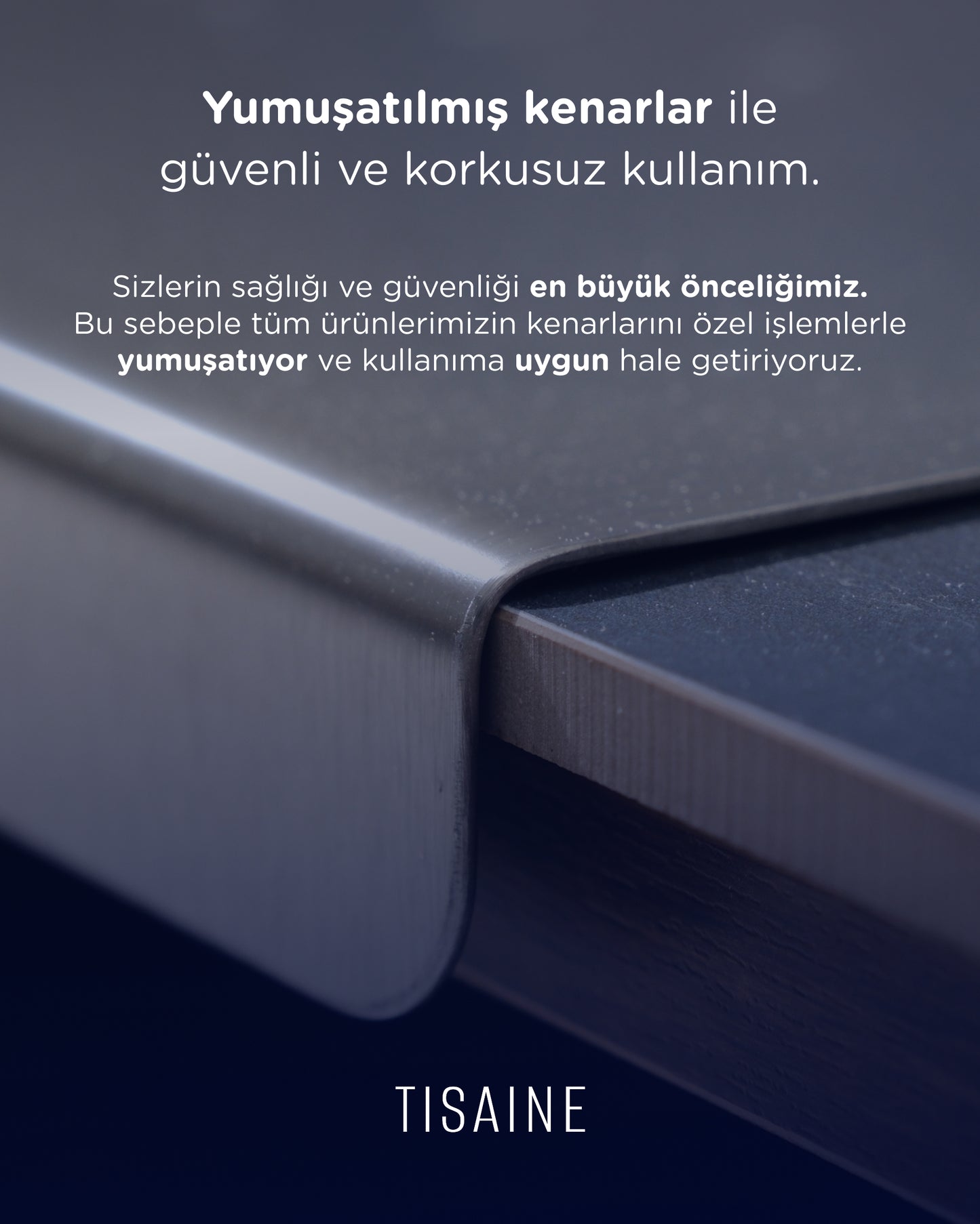 TISAINE Paslanmaz Çelik Tezgahlık